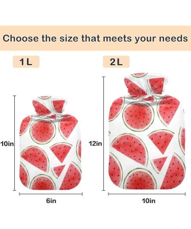 Buy Naanle Watercolor Heat Bottle - 1L Transparent Hot Water Bottle for Bed Hands & Feet | Pain Relief & Therapy | International Shipping - Buy Online on GoSupps.com