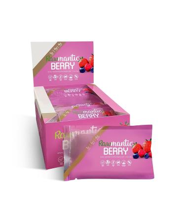 Rawmantic Chocolate Berry Vegan Energy Bars - 2.1 Oz (Pack of 12) - Chocolate Snack Bars - Dairy, Nut and Gluten Free Mixed Berry Bar - Perfect for Vegan Diets - Non-GMO Mixed Berry Chocolate Energy Bars - Buy Online on GoSupps.com