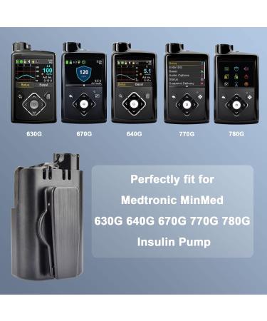 MiniMed Insulin Pump Case | 360 Swivel Belt Clip Holder for Medtronic MiniMed 770G 670G 630G 640G 780G (Black) - Buy Online on GoSupps.com
