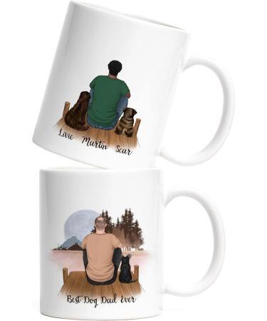 Personalized Dog Dad Mug | Unique Gift for Dog Lovers | Kiddle-Design Dog Owner Merchandise - Buy Online on GoSupps.com