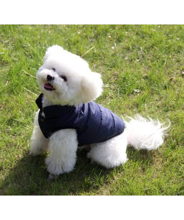 Warm Fleece-Lined Dog Jacket - Windproof Medium Vest for Winter | Joydaog - Soft & Cozy in Blue - Buy Online on GoSupps.com