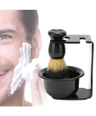 3 Pieces Shaving Brush Set | Complete Shaving Kit for Men | Beard Brush & Safety Stand - Buy Online on GoSupps.com