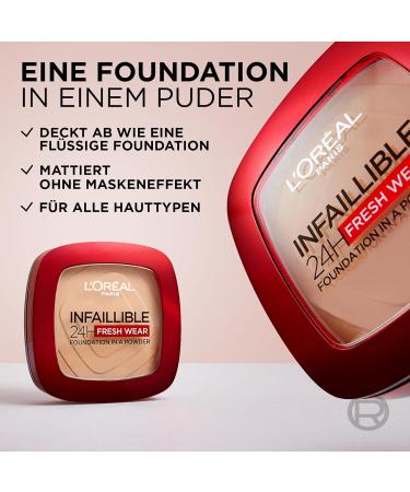 Buy Double Pack Infaillible 24H Fresh Wear Makeup Powder - 130 True Beige | International Shipping Available - Buy Online on GoSupps.com
