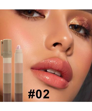 Cyer -Shadow Stick - 5x Climmer Eyeshadow Pencil | Highlighter Makeup | Waterproof Facial Cosmetics for Travel Holidays Outdoors Carnival Stadium Dating School Party Appearance - Buy Online on GoSupps.com