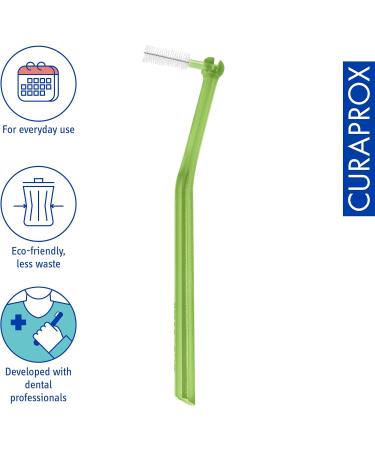 Curaprox Interdental Brushes CPS 011 Prime Plus Bundle - 3 Green Brushes 1.1 mm Diameter 5 mm Effectiveness | Complete Set with Holders | International Shipping - Buy Online on GoSupps.com