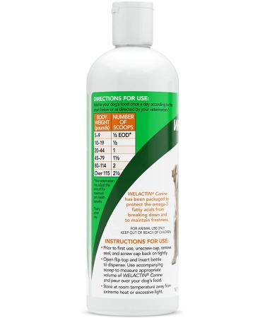 Nutramax Welactin for Dogs 16 oz (480 mL) - Omega-3 Supplement for Canine Health - Buy Online on GoSupps.com