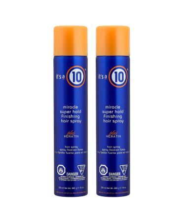 It's a 10 Miracle Super Hold Finishing Spray Plus Keratin 10 oz (Pack of 2)