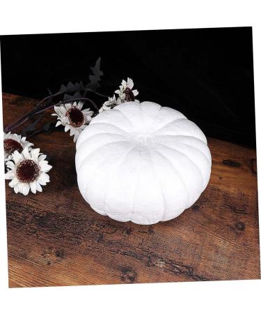 COHEALI 1 Set 2pcs Halloween Foam Decorations Mini Accessories Fake Foam Pumpkins Halloween Props Smooth Ball Halloween Artificial Pumpkin Kids Decor White Assorted Blank Child White 20X20X10CM - Buy Online on GoSupps.com
