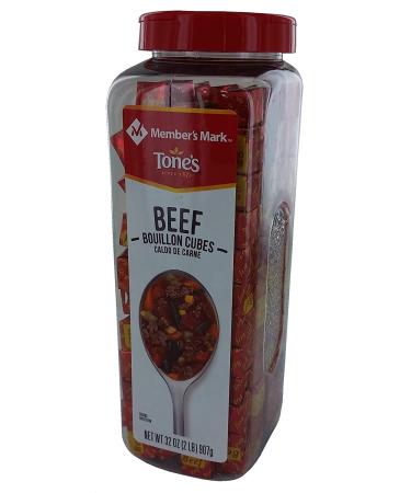 Tones Beef Bouillon Cubes 32oz | Savory Flavor Enhancer for Soups & Recipes - Buy Online on GoSupps.com