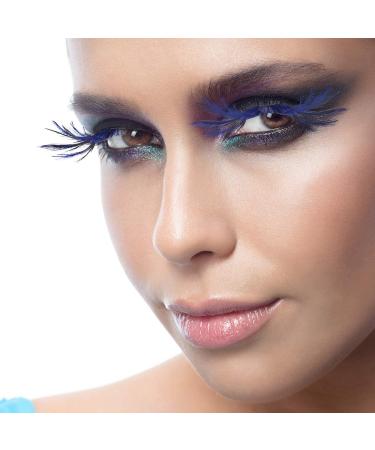 FRCOLOR Blue False Eyelashes - Dramatic Cosplay & Halloween Costume Eyelashes - 1 Pair for Stunning Performance - Buy Online on GoSupps.com