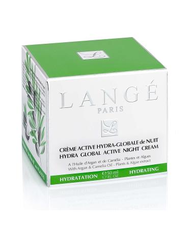 LANGE Hydra-Global Active Night Cream | Soothing Overnight Moisturizer with Argan & Camellia Oils | Wrinkle-Reducing Dry Skin Corrector - 1.7 Oz - Buy Online on GoSupps.com