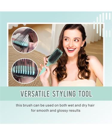BOONCE CURL Brush | 2024 New Bounce Curl Defining Brush for Women | Styling Tool for Shaping & Defining Curls | Less Pull & Tangle (Green) - Buy Online on GoSupps.com