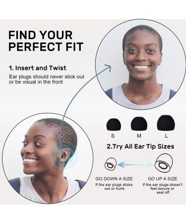 Buy Noise Cancelling Ear Plugs for Sleeping | Silicone Earplugs for Sleep Travel Concerts & Work | -33dB Ear Protection - Buy Online on GoSupps.com