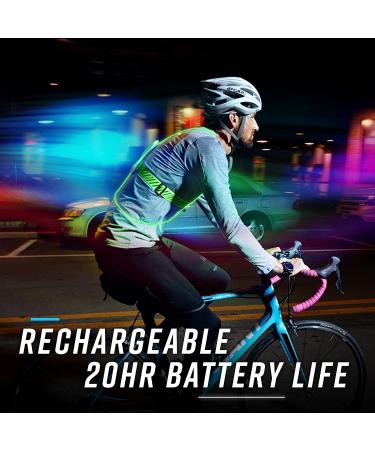 Noxgear Tracer360 Multicolor Illuminated Reflective Vest | Weatherproof for Running & Cycling | Medium-Large - Buy Online on GoSupps.com