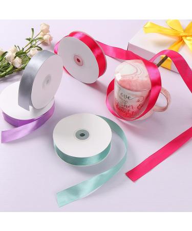 Orange Double Faced Satin Ribbon 3/8 X 50 Yards - Ideal for Wedding Decor, Gift Wrapping, Sewing & Crafts - Buy Online on GoSupps.com