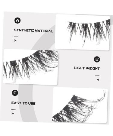FOMIYES 5 Pairs False Lashes Fake Eyelashes Eyelash Strips Lashes Strip Bulk Lash Strips Eye Lash Extension Eyelashes Natural Look Makeup Supplies Extend End of Eye Artificial Fiber - Buy Online on GoSupps.com