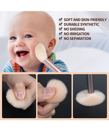 8 Piece Apricot Makeup Brush Set - Foundation Eyeshadow Eyeliner & More | International Shipping - Buy Online on GoSupps.com