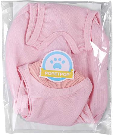 PopetPop Recovery Suit for Cats & Dogs | Sterilization Care Wipe & Healing Licking Suit | 28cm Pink - Ideal for Post-Op Recovery & Weaning - Buy Online on GoSupps.com