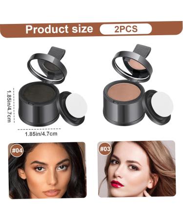 2Pcs Root Touch Up Powder Windproof & Sweatproof Hairline Powder for Women & Wen Natural Stain-Proof Hair Loss Concealer Hairline Powder for Thinning Hairline Light Brown & Black. Light Brown Black - Buy Online on GoSupps.com