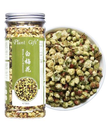 PlantGift White Plum Blossom Tea Flower 35G/1.23oz - Dried Plums Plum Tea Flower for Tea Herbal Floral DIY Craft