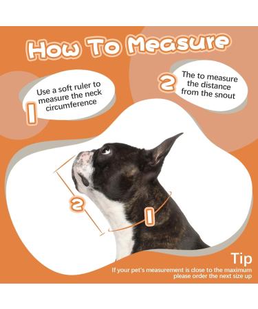 Kuoser Adjustable Dog Collar - Comfortable Lick Protection for Dogs | Prevent Bite and Wound Healing | Size S - Neck 24-30cm - Orange - Buy Online on GoSupps.com