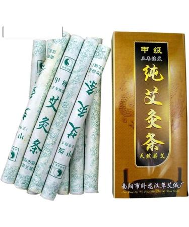 Buy GSJNHY Moxa Rolls - Handmade Mugwort Sticks for Body Massage | 5-Year Purity 10 Per Box - Buy Online on GoSupps.com