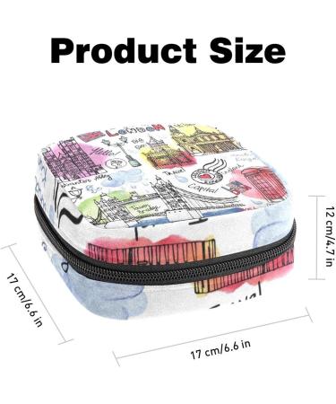 Women's Travel Storage Bag for Menstrual Cups & Makeup - Large Capacity Organizer | London England - Buy Online on GoSupps.com