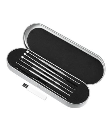 VOCOSTE 6Pcs Stainless Steel Ear Cleansing Tool Set with Storage Case - Ear Care Kit | Silver Tone - Buy Online on GoSupps.com
