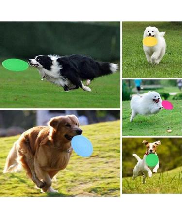 Yeahboom 5-Pack Dog Frisbee - 15cm Bite-Proof Natural Rubber | Ideal for Training Throwing & Playing | Available in 5 Colors - Buy Online on GoSupps.com