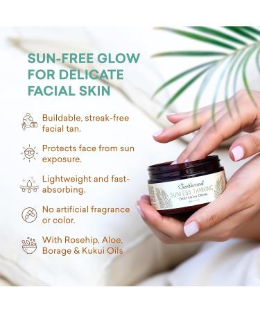 Just Nutritive Sunless Facial Tanning Cream & Body Nutritive Serum | Self-Tanner for Face + Hydrating Body Oil for Glowing Smooth Radiant Skin | Natural 2-Pack - Buy Online on GoSupps.com