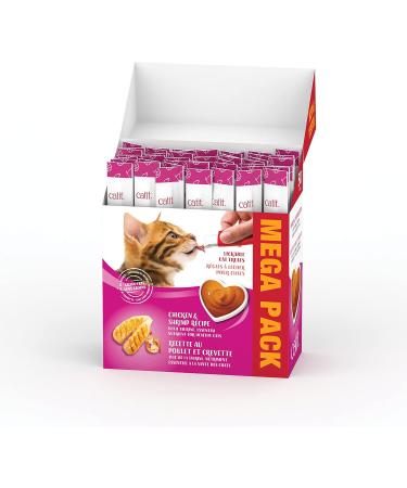 Catit Creamy Tuna | Chicken & Shrimp Lickable Cat Treat - 100 Tubes Mega Pack Cat Treat + Cat Treat Shrimp - Buy Online on GoSupps.com