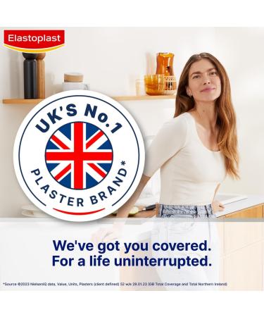 Elastoplast Water Resistant Plastic Plasters - 10 Strips, Waterproof & Breathable First Aid Plasters - Buy Online on GoSupps.com