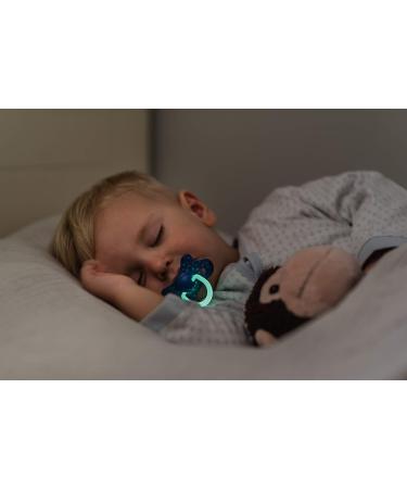 Suavinex Reversible Pacifier Set - Night & Day Bunny Pink | 4-18 Months | 2 Pieces - International Shipping Available - Buy Online on GoSupps.com