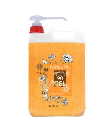 tradicity ORGANIC FARM Arnica Montana Gel 90% 2000ml | Natural Remedy Muscle Pain & Tired Legs | Stimulating Circulation | Skin Care & Anti-Aging | Muscle Relaxing Orange 2000 ml