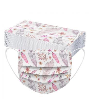 Lulupi 50 pieces one-way oral protection oral protection Pustblume printed 3 LATIG MNS Dandelion Motor Halluch Nat Mouth and Nasal Protection Staubproof Insertively Multifunctional scarf scarf wipes