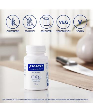Pure Encapsulations CoQ10 60mg - Biologically Active Coenzyme Q10 - 120 Capsules for Optimal Heart Health - International Shipping Available - Buy Online on GoSupps.com