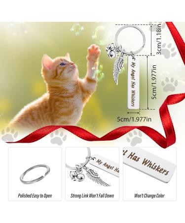 Cobee Cat Memorial Gift Keychain Loss of Pet Key Chain Pet Loss Sympathy Gifts for Cat Pet Lover Women Men - Buy Online on GoSupps.com