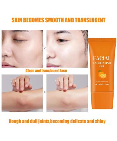 Facial Exfoliating Gel Orange Enzyme Hydrating Facial Scrub Deep Cleansing Moisturizing Facial Exfoliator Orange D Moisturizing Cleansing and Rejuvenating - Buy Online on GoSupps.com
