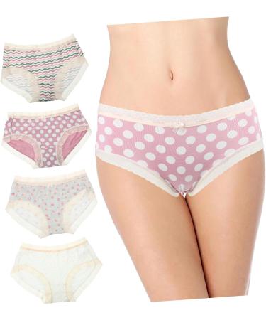Coolhiya Women's Printed Breathable Briefs - 4 Piece Set | Stylish Underwear for Comfort & Support - Buy Online on GoSupps.com