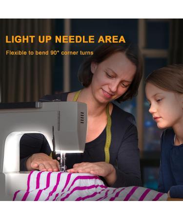 Tatazone COB Sewing Machine Light | 144 LEDs | Dimmable 6500K | Flexible Strip for Brother, Janome, Babylock, Pfaff - Buy Online on GoSupps.com