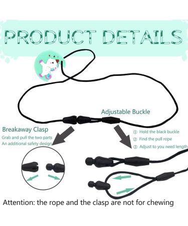 Sensory Chew Necklace for Kids - Mint Green Silicone Teether for Autism, ADHD, Teething, Biting Needs - Oral Motor Therapy Toy with Adjustable Buckle - Buy Online on GoSupps.com
