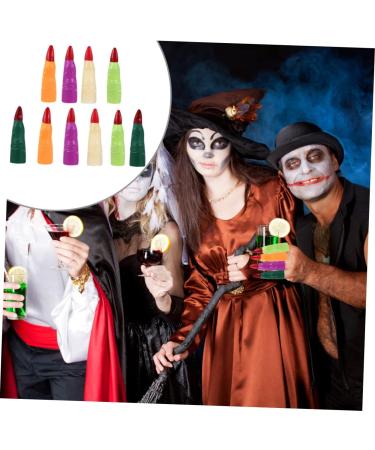 FRCOLOR 40 Pcs Fake Finger Cot Halloween Finger Cover Halloween Cosplay Fingers Realistic Witch Finger Halloween Finger Claws Cosplay Costumes Zombie Nails Cover Mars Plastic Make up - Buy Online on GoSupps.com