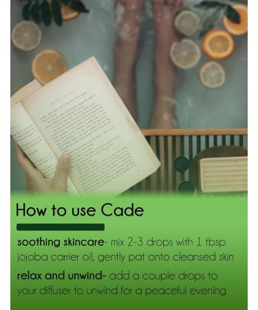 Cade 1/6 fl oz (5 ml) Glass Bottle 100% Pure Essential Oil GreenHealth - Buy Online on GoSupps.com