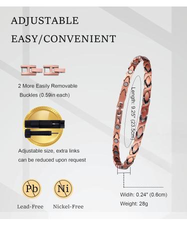 Shop Copper Magnetic Bracelet & Anklet for Women | Adjustable Magnetic Copper Jewelry - Buy Online on GoSupps.com