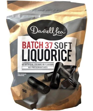 Darrell Lea Batch 37 Premium Soft Liquorice Candy Natural Original Licorice -1Kg
