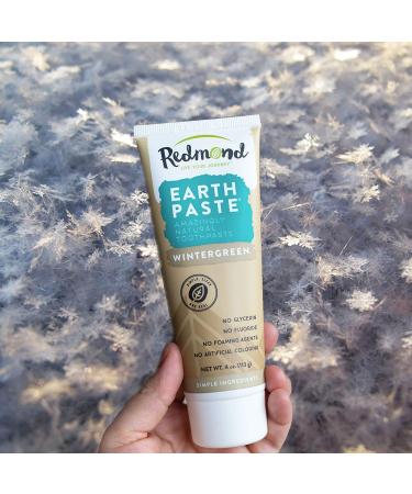 REDMOND Earthpaste Non-Fluoride Vegan Toothpaste - Organic Wintergreen 6 Pack (4 oz) - Buy Online on GoSupps.com