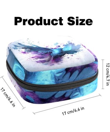Period Bag | Sanitary Napkin Storage & Tampon Holder | Watercolor Abstract Butterfly Purse Organizer - Buy Online on GoSupps.com