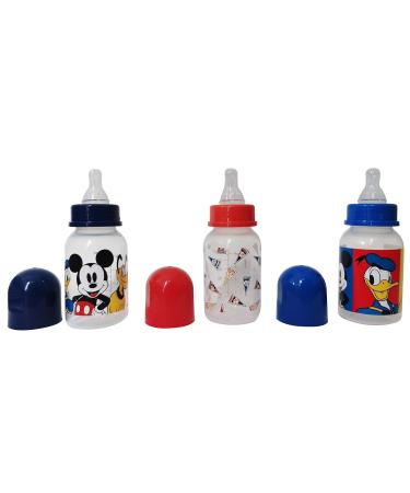 Cudlie Disney Baby Boy Mickey Mouse 5 oz Pack of 3 Baby Bottles - Mickey & Friends - Buy Online on GoSupps.com