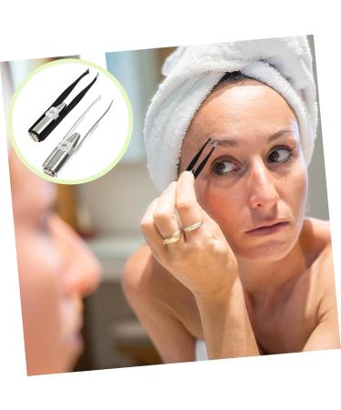 Beaupretty 2-in-1 LED Light Eyebrow Clip & Razor - Men's & Women's Facial Trimmer for Perfect Eyebrows | Premium Steel Cosmetics Tool - Buy Online on GoSupps.com