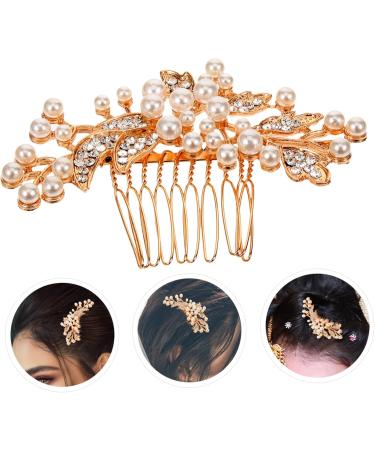 FOYTOKI Hair Comb for Women Hair Side Comb for Women Wedding Hair Accessories for Bride Pearl Hair Side Comb Rhinestone Side Comb Decorative Hair Comb Bride Hair Accessories - Buy Online on GoSupps.com